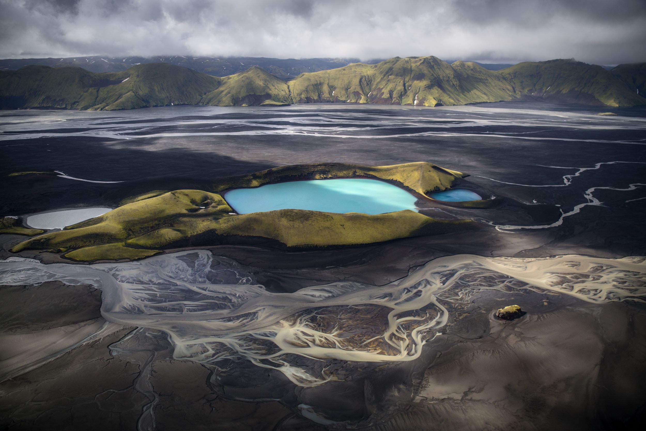 River Delta Craters, Iceland